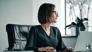 entrepreneur working on laptop