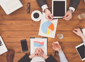 finance consultants in a meeting