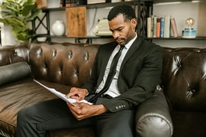 Outsourced IFRS specialist reviewing financial statements
